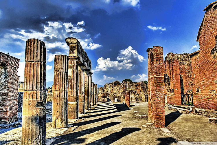 pompei colonne scavi